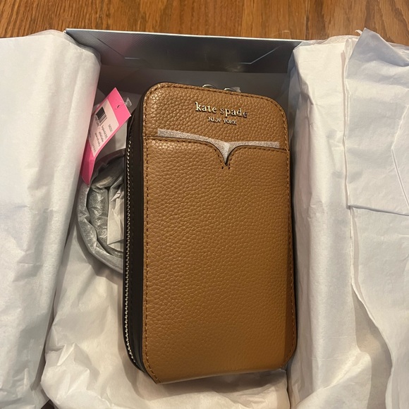 kate spade Bags Kate Spade Zeezee North South Phone Crossbody Brown